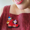 Business Accumen Brooch  -  Erstwilder  -  Quirky Resin and Enamel Accessories