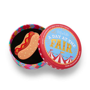 Hot Diggity Dog Brooch  -  Erstwilder  -  Quirky Resin and Enamel Accessories