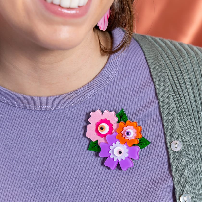 Eye Spy Brooch  -  Erstwilder  -  Quirky Resin and Enamel Accessories