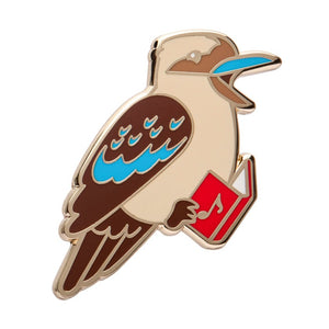Kip the Kookaburra Enamel Pin  -  Erstwilder  -  Quirky Resin and Enamel Accessories