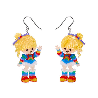 Rainbow Brite Says Hello Drop Earrings  -  Erstwilder  -  Quirky Resin and Enamel Accessories