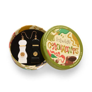 The Daily Grind Drop Earrings  -  Erstwilder  -  Quirky Resin and Enamel Accessories