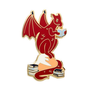 Delphi the Dragon Enamel Pin  -  Erstwilder  -  Quirky Resin and Enamel Accessories