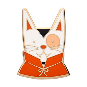 Fangtastic Kitty Enamel Pin  -  Erstwilder  -  Quirky Resin and Enamel Accessories