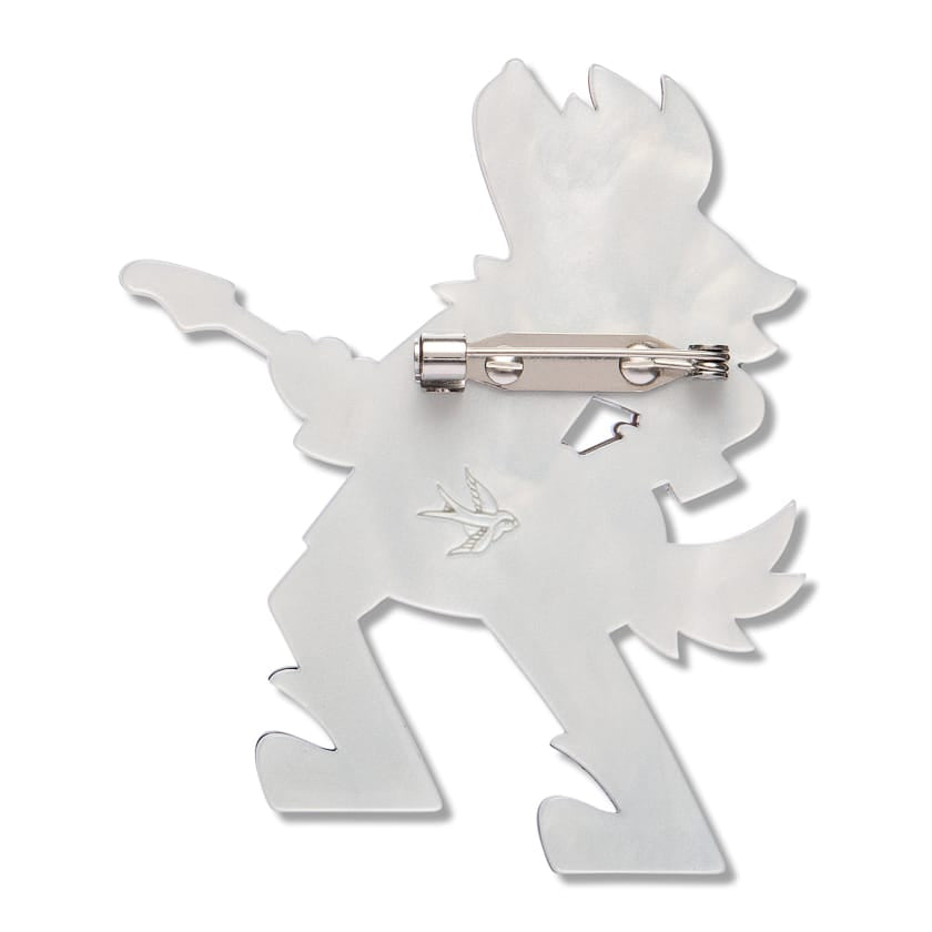 Howl Shredder Brooch  -  Erstwilder  -  Quirky Resin and Enamel Accessories