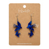 Double Swallow Drop Earrings - Blue  -  Erstwilder Essentials  -  Quirky Resin and Enamel Accessories