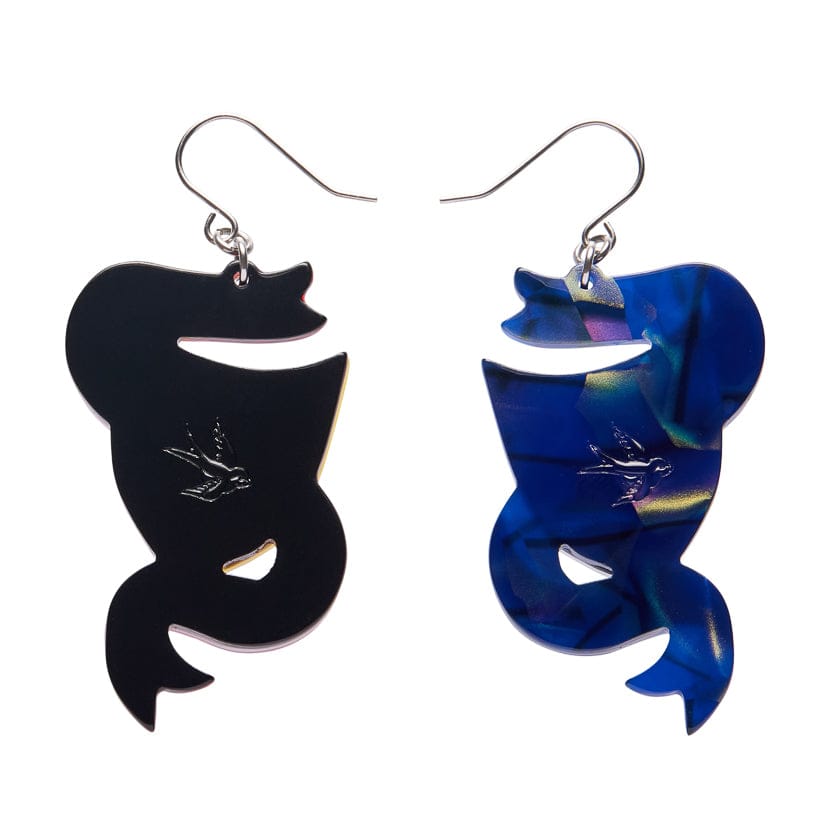 Comedy & Tragedy Drop Earrings  -  Erstwilder  -  Quirky Resin and Enamel Accessories