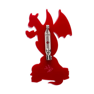 Delphi the Dragon Brooch  -  Erstwilder  -  Quirky Resin and Enamel Accessories