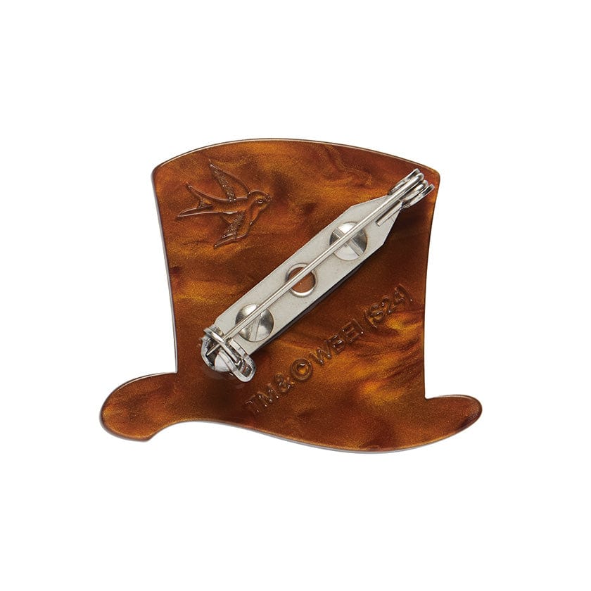 Mr Wonka's Hat Mini Brooch (IMPERFECT)  -  Erstwilder  -  Quirky Resin and Enamel Accessories