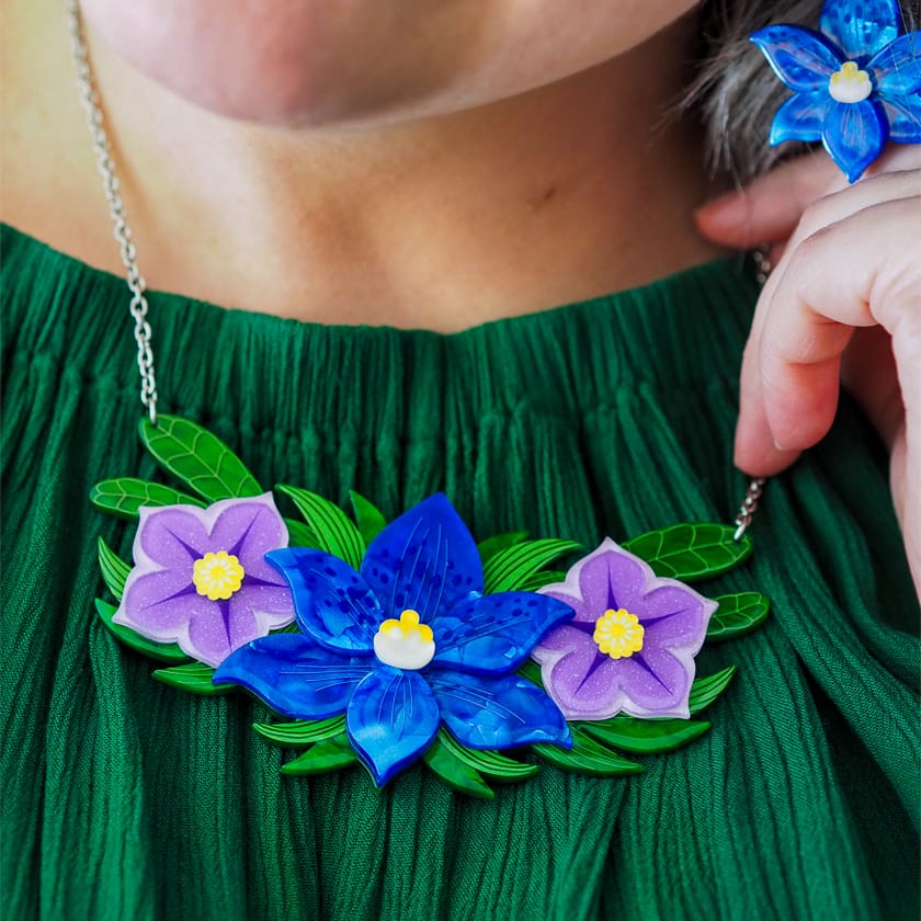 Garden in Full Bloom Necklace  -  Erstwilder  -  Quirky Resin and Enamel Accessories
