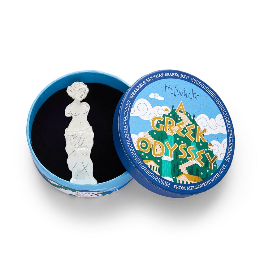 Marble Muse Brooch (IMPERFECT)  -  Erstwilder  -  Quirky Resin and Enamel Accessories