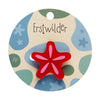 Red Starfish Simplified Mini Brooch  -  Erstwilder Simplified  -  Quirky Resin and Enamel Accessories