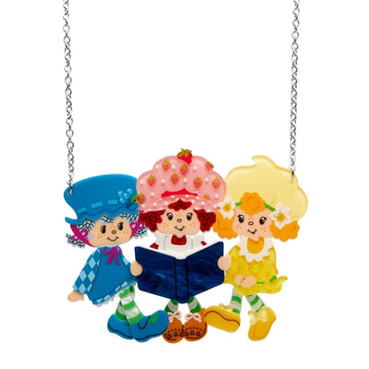 Strawberry Storytime Necklace  -  Erstwilder  -  Quirky Resin and Enamel Accessories