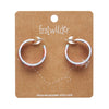 Dahlia Hoop Stud Earrings - Pink  -  Erstwilder Essentials  -  Quirky Resin and Enamel Accessories