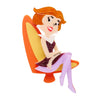 Jane Jetson Brooch  -  Erstwilder  -  Quirky Resin and Enamel Accessories