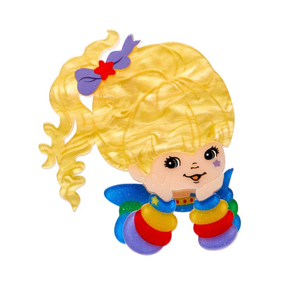 Rainbow Brite Brooch  -  Erstwilder  -  Quirky Resin and Enamel Accessories