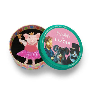 The Pixie Piglet Brooch  -  Erstwilder  -  Quirky Resin and Enamel Accessories
