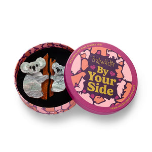 Among the Eucalyptus Brooch Pair  -  Erstwilder  -  Quirky Resin and Enamel Accessories