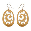 Moonlight Drop Earrings - Gold