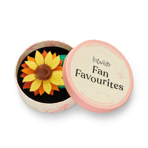 Follow the Sun Brooch  -  Erstwilder  -  Quirky Resin and Enamel Accessories
