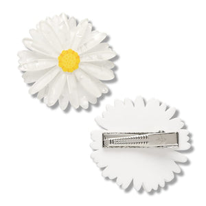Cut-leaf Daisy Hair Clips – 2 Piece  -  Erstwilder  -  Quirky Resin and Enamel Accessories