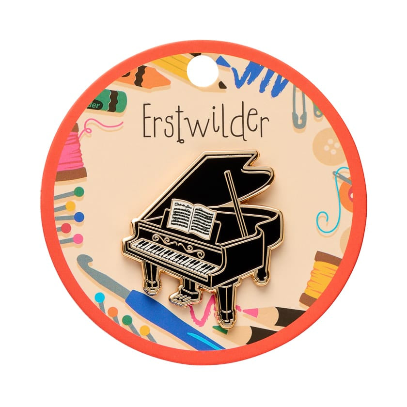 Play It Again Enamel Pin  -  Erstwilder  -  Quirky Resin and Enamel Accessories
