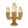 Candelabra Simplified Mini Brooch  -  Erstwilder Simplified  -  Quirky Resin and Enamel Accessories