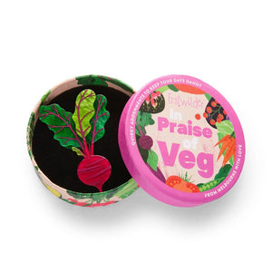 Beet the Odds Brooch  -  Erstwilder  -  Quirky Resin and Enamel Accessories