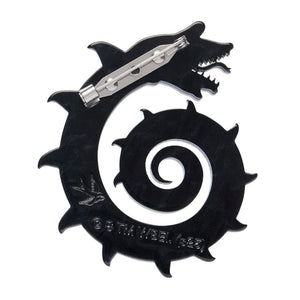 Sandworm Brooch  -  Erstwilder  -  Quirky Resin and Enamel Accessories