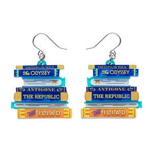 Words of the Wise Drop Earrings (IMPERFECT)  -  Erstwilder  -  Quirky Resin and Enamel Accessories