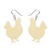 Clara the Chicken Drop Earrings