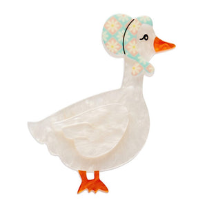 Martha Mother Goose Brooch (IMPERFECT)  -  Erstwilder  -  Quirky Resin and Enamel Accessories