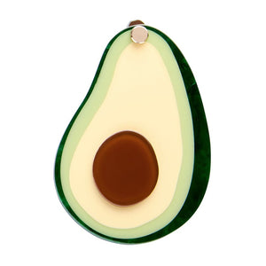 Avocado Affair Mirror Compact  -  Erstwilder  -  Quirky Resin and Enamel Accessories