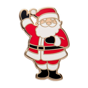 Santa’s Surprise Enamel Pin  -  Erstwilder  -  Quirky Resin and Enamel Accessories