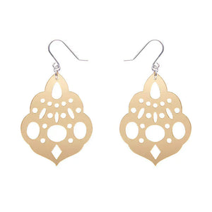 Boho Chandelier Essential Drop Earrings - Gold  -  Erstwilder Essentials  -  Quirky Resin and Enamel Accessories