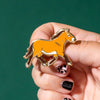Takhi Wild Horse Enamel Pin  -  Erstwilder  -  Quirky Resin and Enamel Accessories