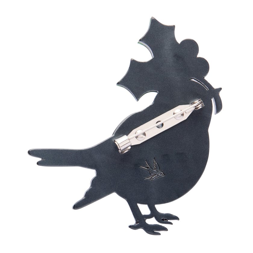 Ruby the Robin Brooch  -  Erstwilder  -  Quirky Resin and Enamel Accessories