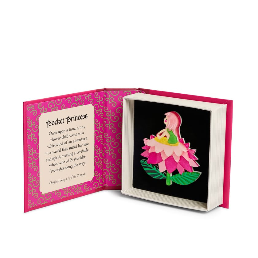 Pocket Princess Brooch  -  Erstwilder  -  Quirky Resin and Enamel Accessories