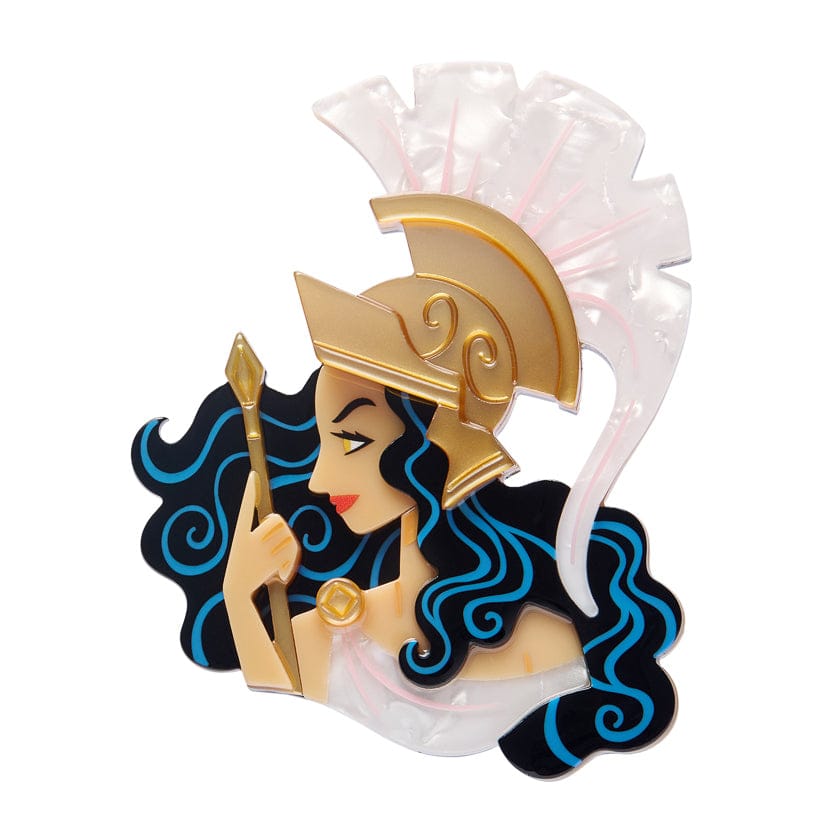 Divine Athena Brooch  -  Erstwilder  -  Quirky Resin and Enamel Accessories