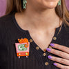 Retro Static Brooch