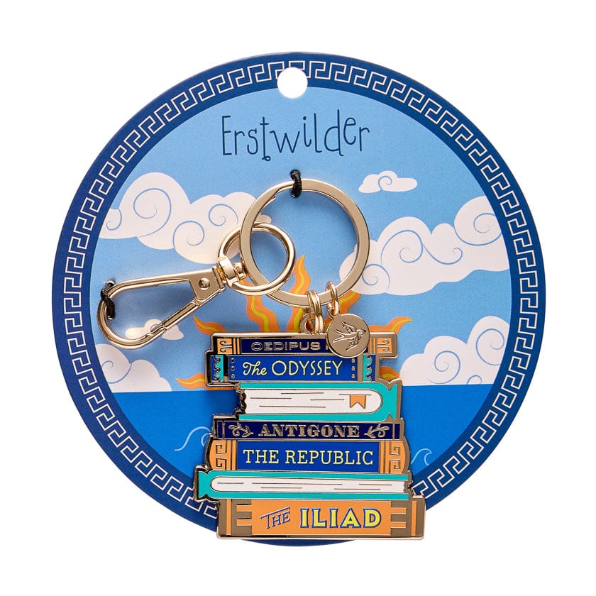 Words of the Wise Enamel Key Ring  -  Erstwilder  -  Quirky Resin and Enamel Accessories