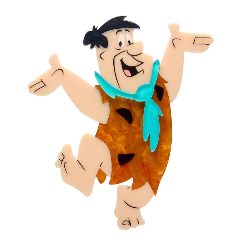 Fred Flintstone Brooch  -  Erstwilder  -  Quirky Resin and Enamel Accessories
