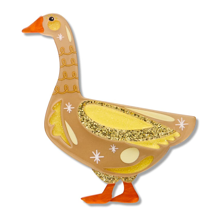 Solid Investment Brooch  -  Erstwilder  -  Quirky Resin and Enamel Accessories