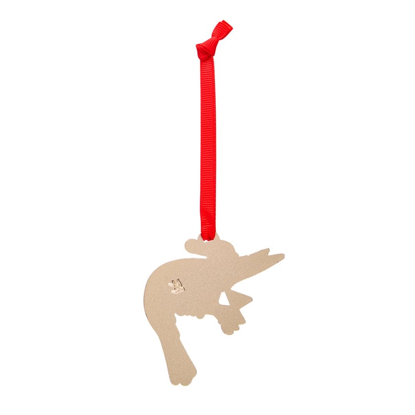 Pascal the Prawn Enamel Ornament  -  Erstwilder  -  Quirky Resin and Enamel Accessories