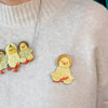 The Yoga Chick Brooch  -  Erstwilder  -  Quirky Resin and Enamel Accessories