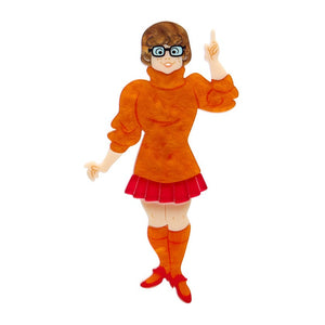 Velma Dinkley Brooch  -  Erstwilder  -  Quirky Resin and Enamel Accessories
