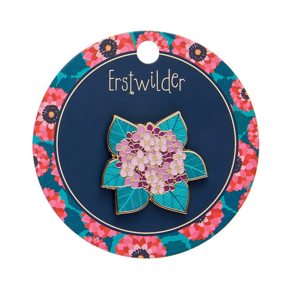 Heavenly Hydrangea Enamel Pin – Erstwilder