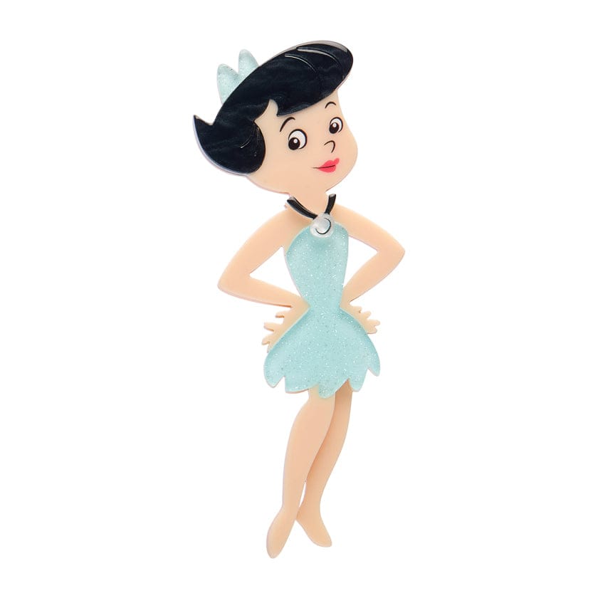 Betty Rubble Brooch  -  Erstwilder  -  Quirky Resin and Enamel Accessories