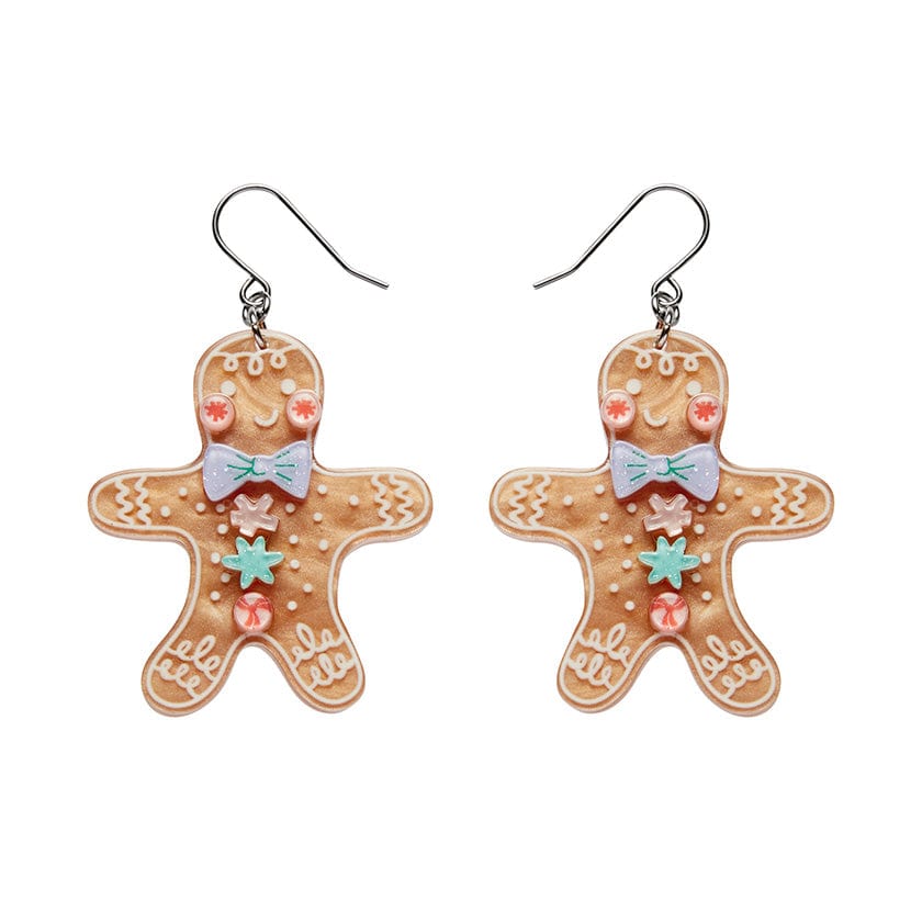 Santa's Snack Drop Earrings (IMPERFECT)  -  Erstwilder  -  Quirky Resin and Enamel Accessories