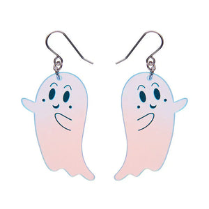 Ghost Drop Earrings - Iridescent  -  Erstwilder Essentials  -  Quirky Resin and Enamel Accessories